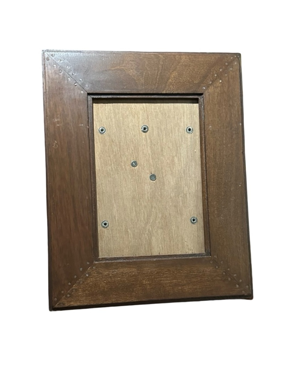 Wood Picture Frame 5x7 Made in India Rustic Brown Tabletop Frame